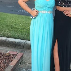 Strapless prom dress